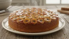 Vláčný banánový koláč naruby: karamelová pochoutka na každou příležitost